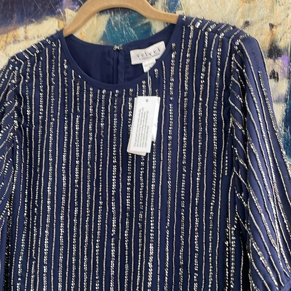 Velvet by Graham Spencer beaded dress - Picture 2 of 13